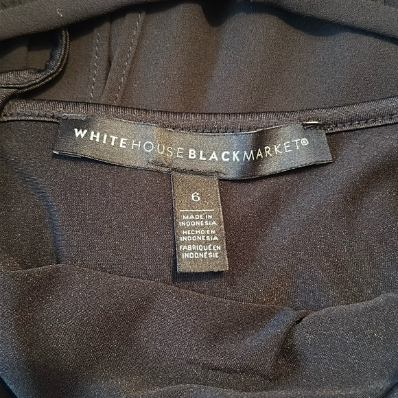 White House Black Market size 6 black romper. - Picture 9 of 14